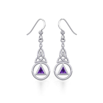 Celtic Recovery Earrings with Gemstone TER1956 - Jewelry